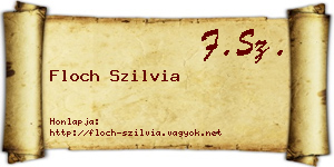 Floch Szilvia névjegykártya